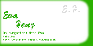 eva henz business card